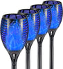4 pack Solar Lights Outdoor with Flickering Flame Outdoor Decor